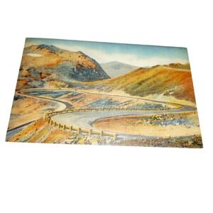 Vintage 1944 Beartooth Highway‎ Yellowstone Park Linen Postcard Sanborn 1210